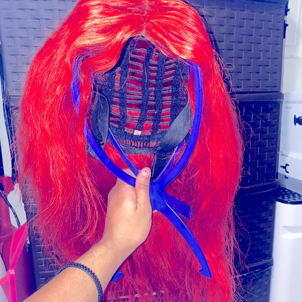 Red Closure Wig